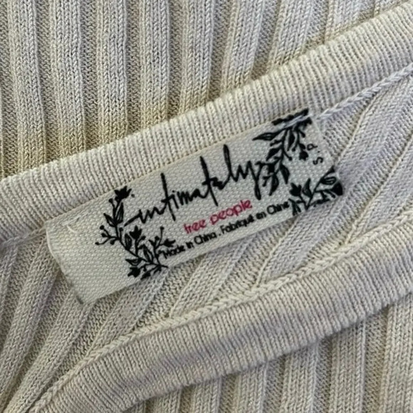 Free People Ribbed Tank Top, Size Small - Picture 3 of 3